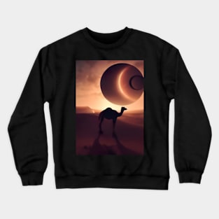 Camel Desert Planet Crewneck Sweatshirt